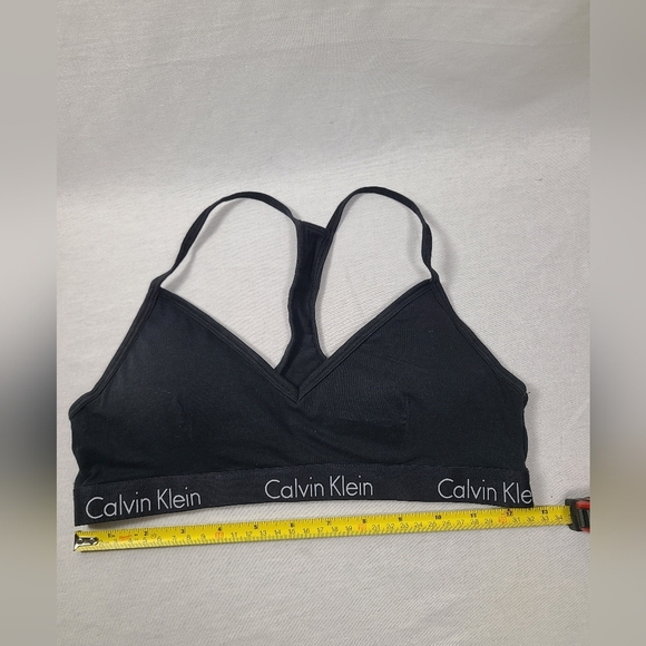 Calvin Klein black wireless bra- size large women's - Picture 3 of 3